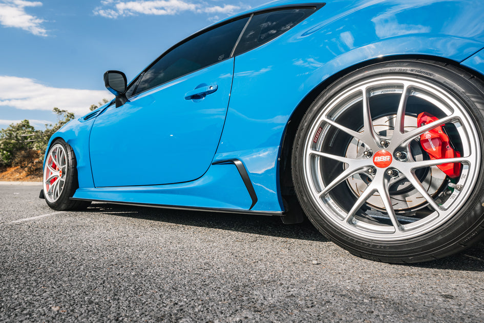 のりP　エプロン　ショート　スカイブルー　アイボリーレース　ベビーブルー FRS/BRZ Side Skirts – STREETHUNTER DESIGNS