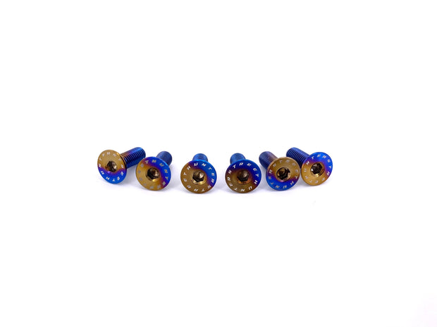 Titanium Hex Countersunk Screws M5 Burnt Blue
